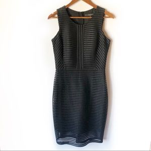 Marc New York Black Net Sheath Dress | 8